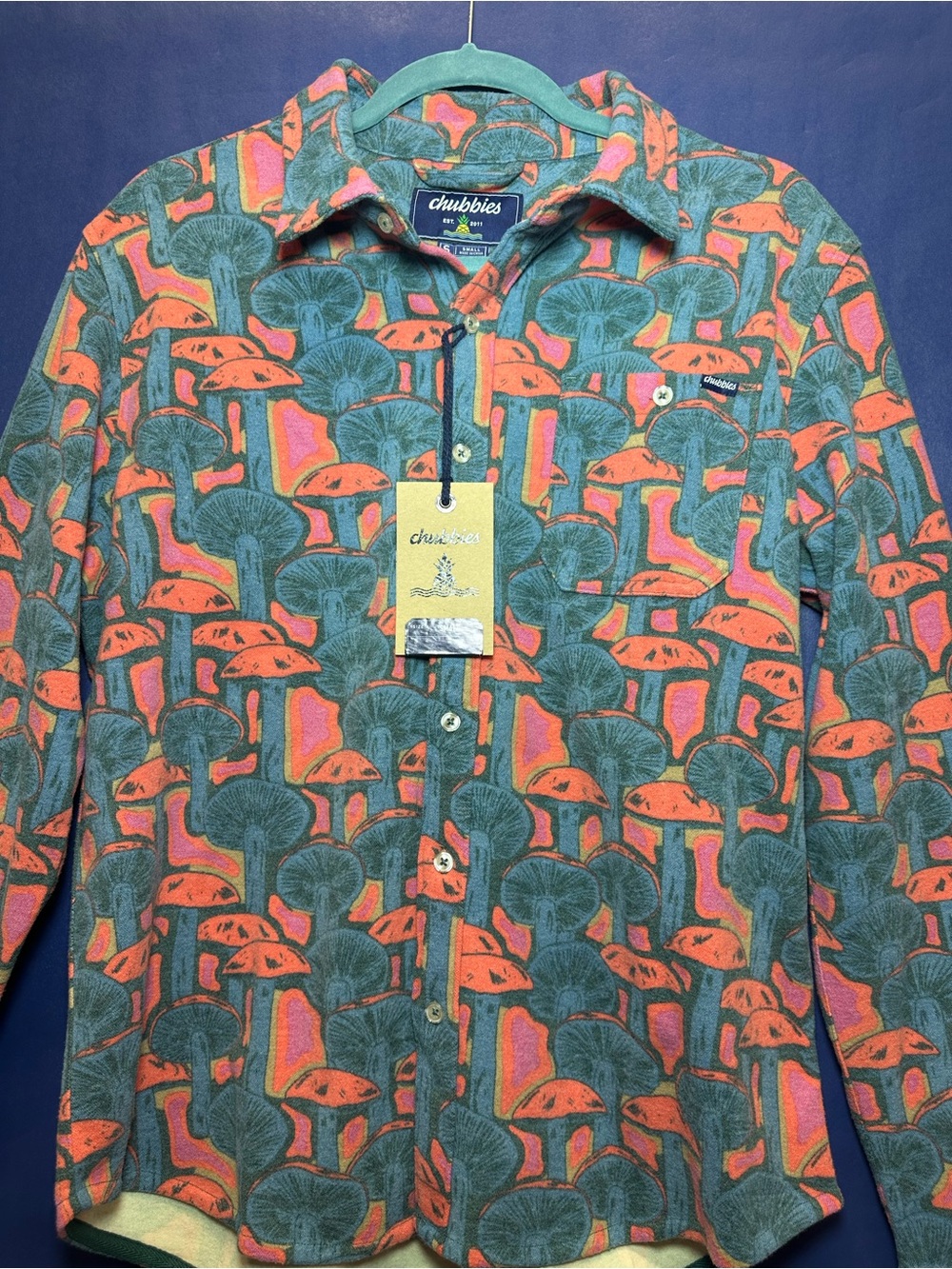 chubbies NWT - The Funky Spore (Flannel Overshirt) - Size 7
